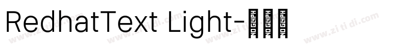 RedhatText Light字体转换